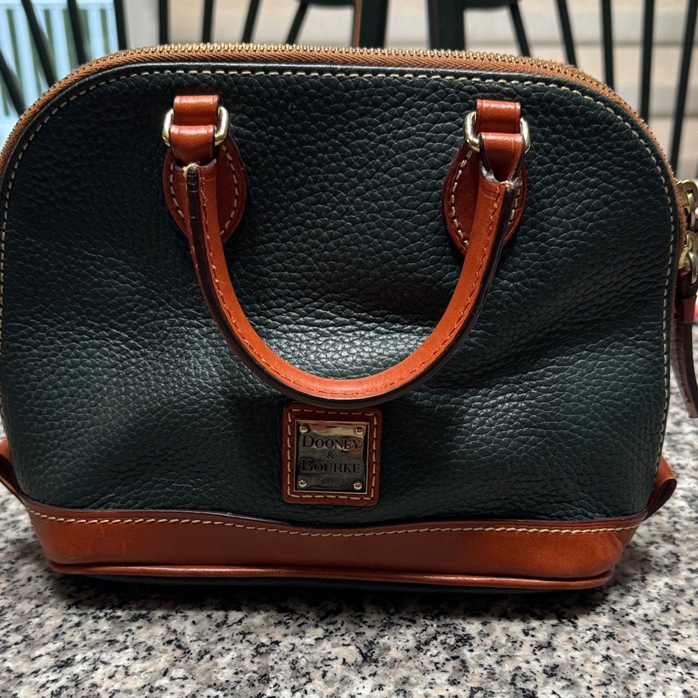 Dooney & Bourke Black and Brown Mini Bag
